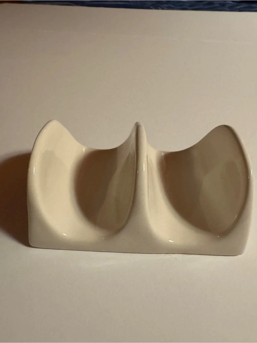 Rae Dunn Artisan Collection Tacos Ceramic Taco Holder Cream Farmhouse Magenta